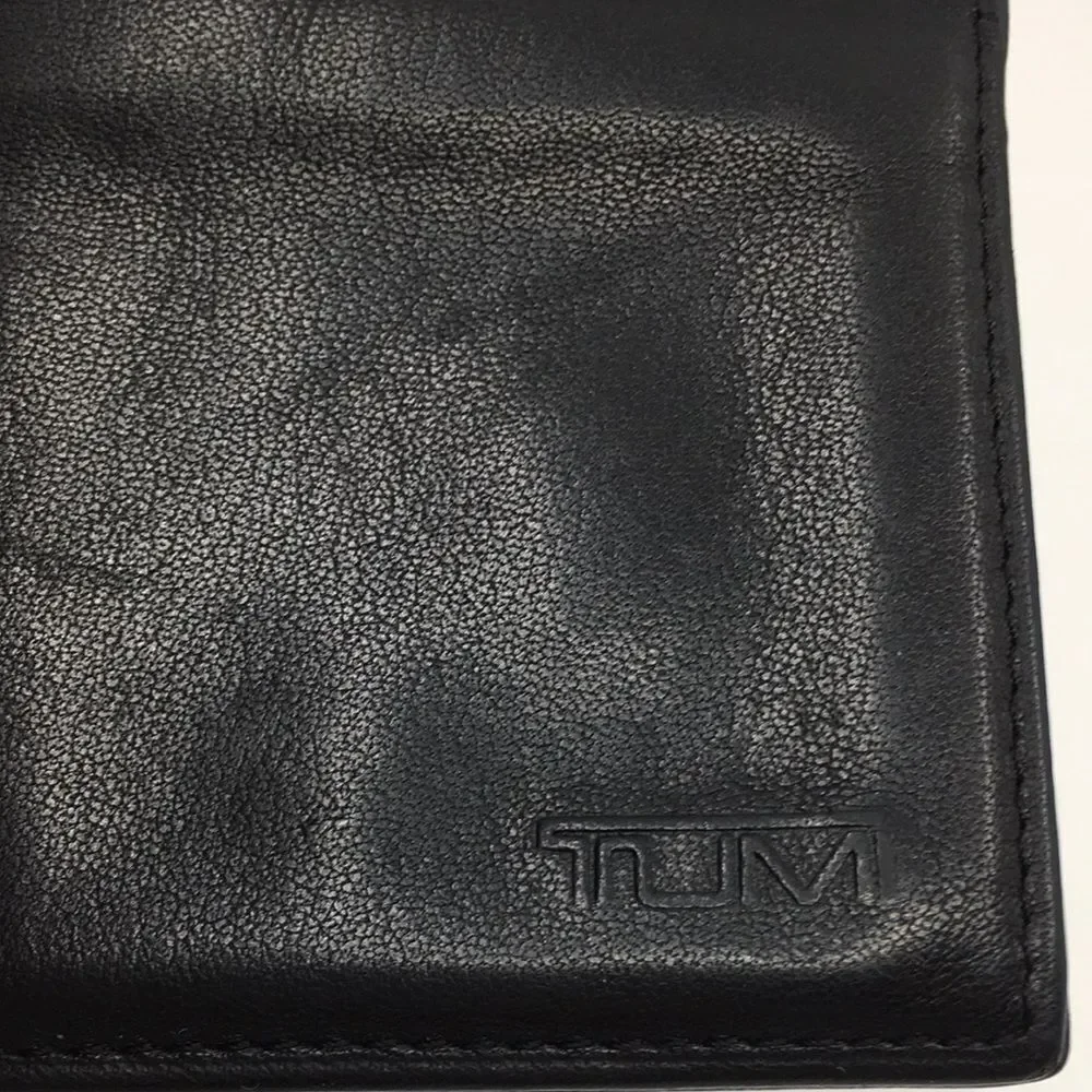 TUMI - Slim Card Case - Black Leather
